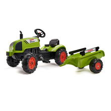 Traktor Claas m/släp Grön Falk